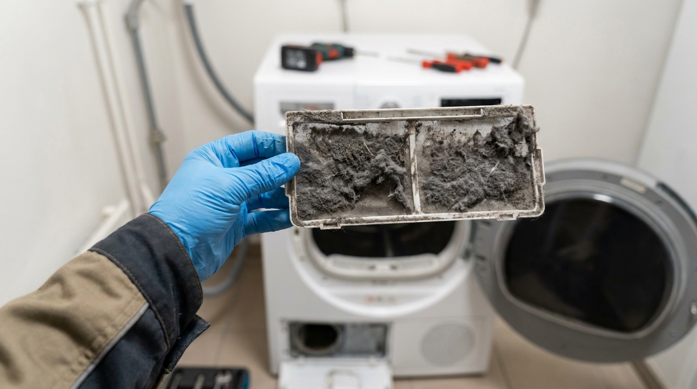 découvrez pourquoi votre sèche-linge dégage une odeur de renfermé et quel endroit clé un technicien recommande de nettoyer pour un linge frais et sans mauvaises odeurs.