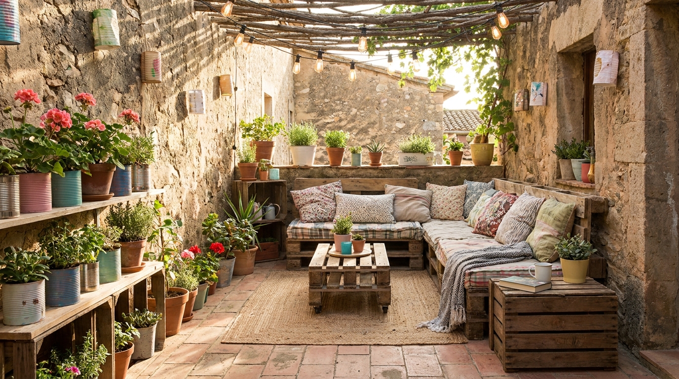 découvrez comment transformer une terrasse abandonnée depuis trois ans en un espace accueillant et stylé grâce aux astuces économiques d’un décorateur, le tout pour moins de 20 euros.