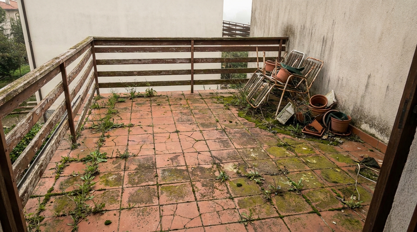 découvrez comment une terrasse laissée à l'abandon pendant trois ans a été métamorphosée avec des astuces simples et économiques d'un décorateur, pour moins de 20 euros seulement.
