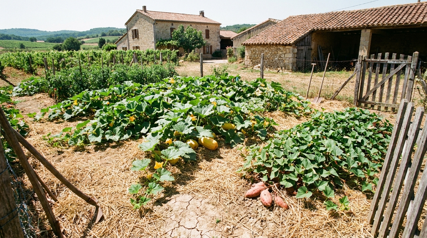 découvrez comment un ancien cultive un potager résistant à la canicule sans arroser, grâce à des légumes et fruits secrets adaptés à l'été sec.