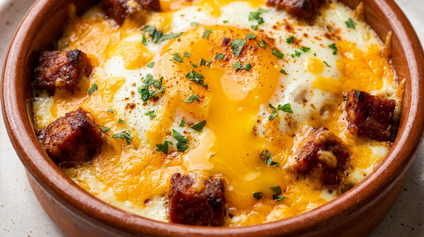 découvrez une recette apéritive savoureuse à base d'œufs, cheddar et chorizo qui a conquis tous mes convives et apporté du plaisir au cœur du plat.