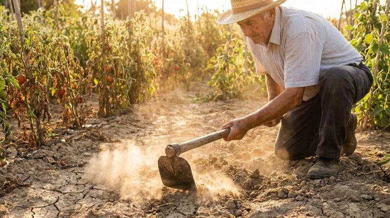 découvrez le conseil d'un expert pour garder votre sol frais en pleine canicule : au lieu d'arroser, grattez la terre pour mieux préserver l'humidité et protéger vos plantations.