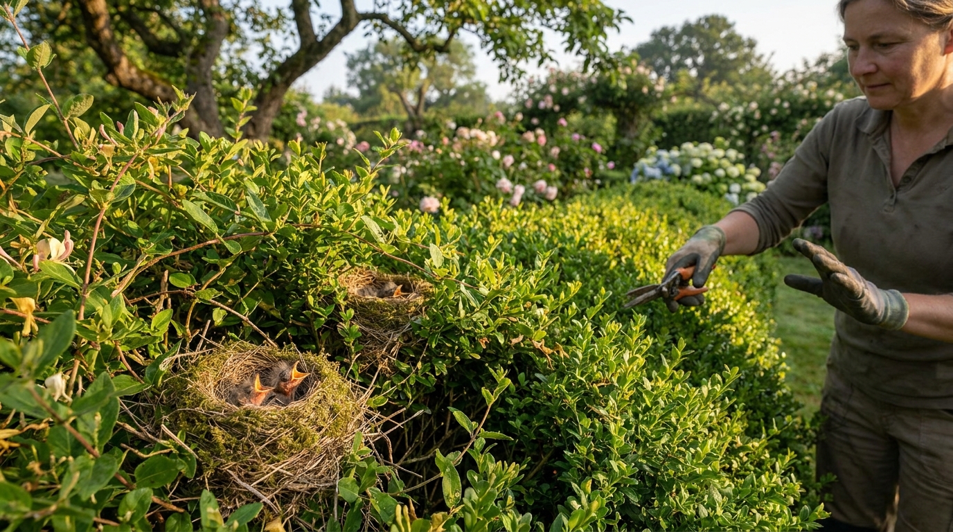 découvrez le meilleur moment pour tailler votre haie afin de protéger les oisillons fragiles et préserver la biodiversité dans votre jardin.