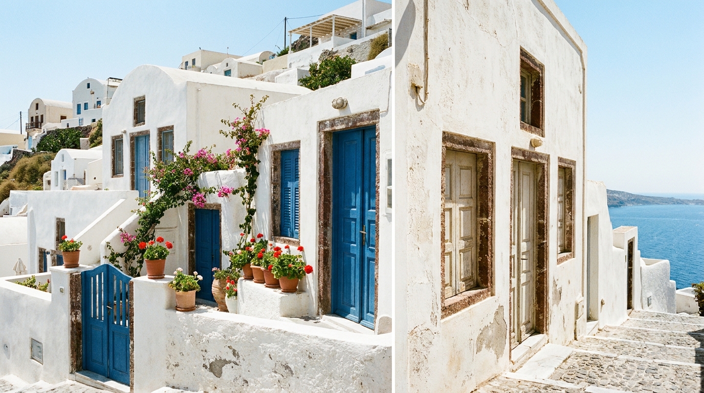 découvrez une astuce gratuite venue de grèce pour rafraîchir votre pièce sans climatisation coûteuse, tout en profitant de la lumière naturelle.