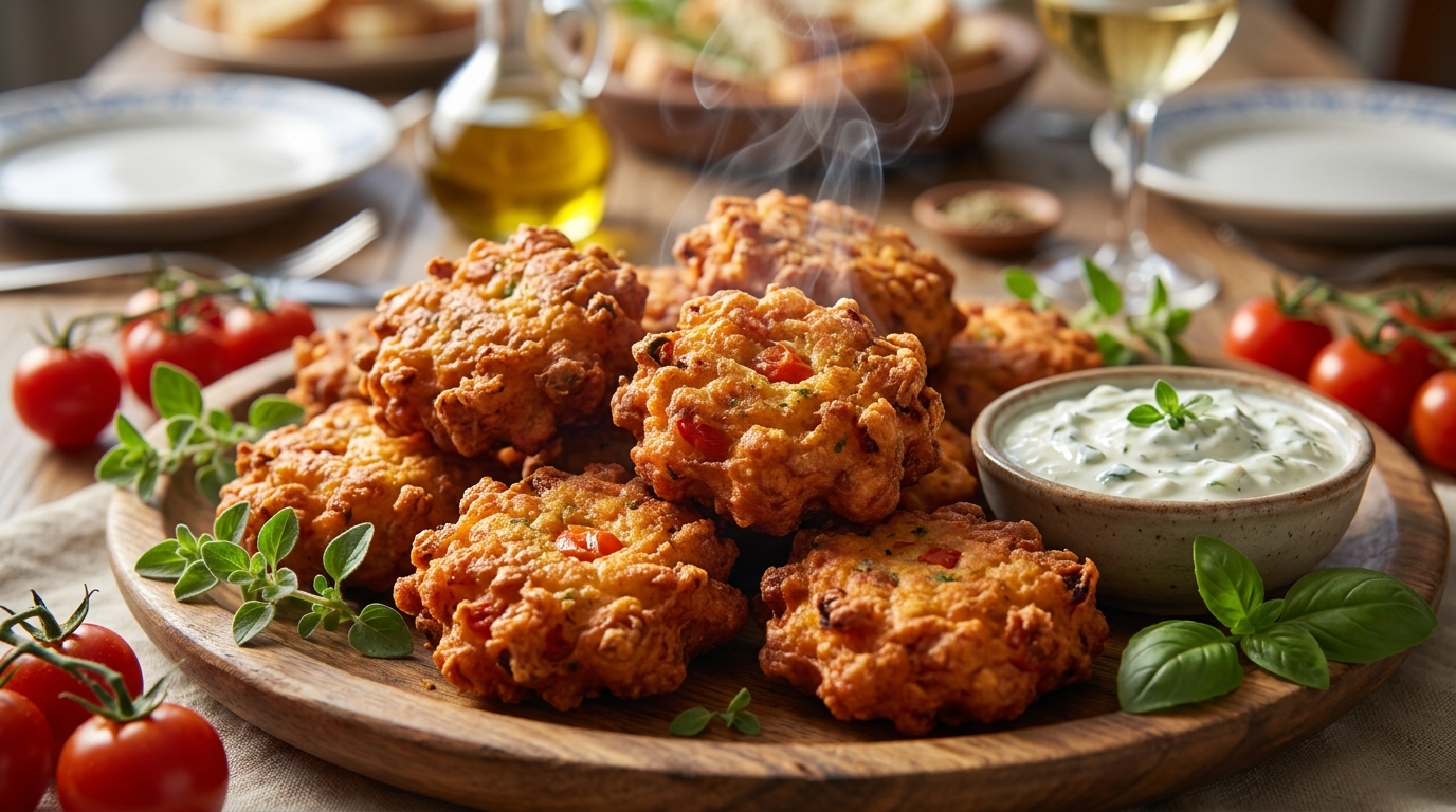 découvrez les beignets de tomates ultra-croustillants, une spécialité grecque parfaite pour régaler vos apéros et embarquez pour un voyage gustatif unique en grèce !