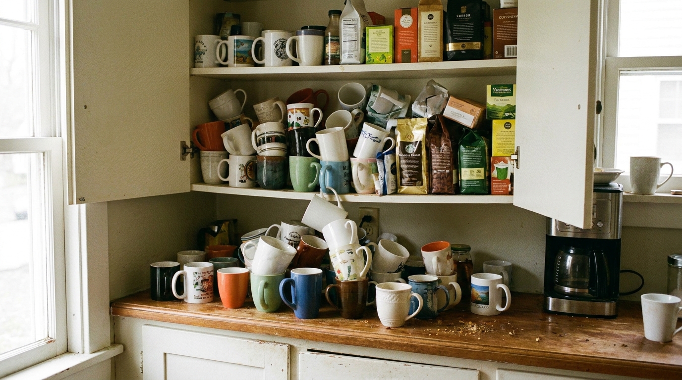 découvrez ce porte-tasse à 14 € qui transforme l'organisation de votre placard en éliminant l'empilement désordonné et en optimisant l'espace de manière élégante et pratique.