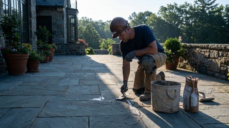 découvrez le conseil d'un maçon pour réaliser des joints de terrasse durables et sans fissures en évitant l'exposition directe au soleil lors des travaux.