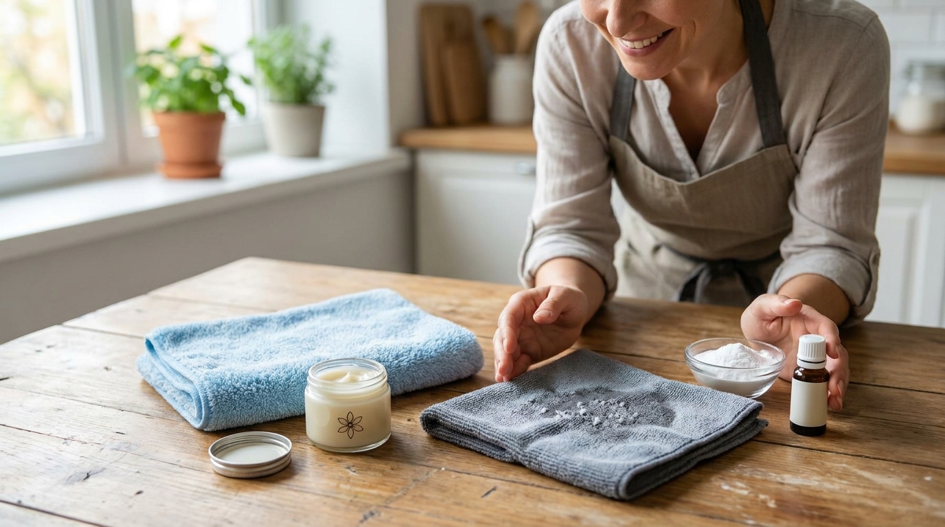 découvrez pourquoi utiliser de l’adoucissant sur vos chiffons microfibres est une erreur et le secret qu’une femme de ménage m’a révélé pour capturer la poussière efficacement.