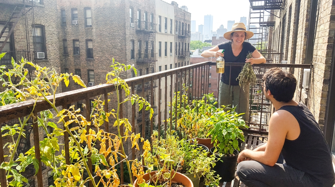 découvrez comment une astuce insolite partagée par un voisin a transformé mon jardin urbain qui jaunit chaque été en un espace extérieur verdoyant et agréable.