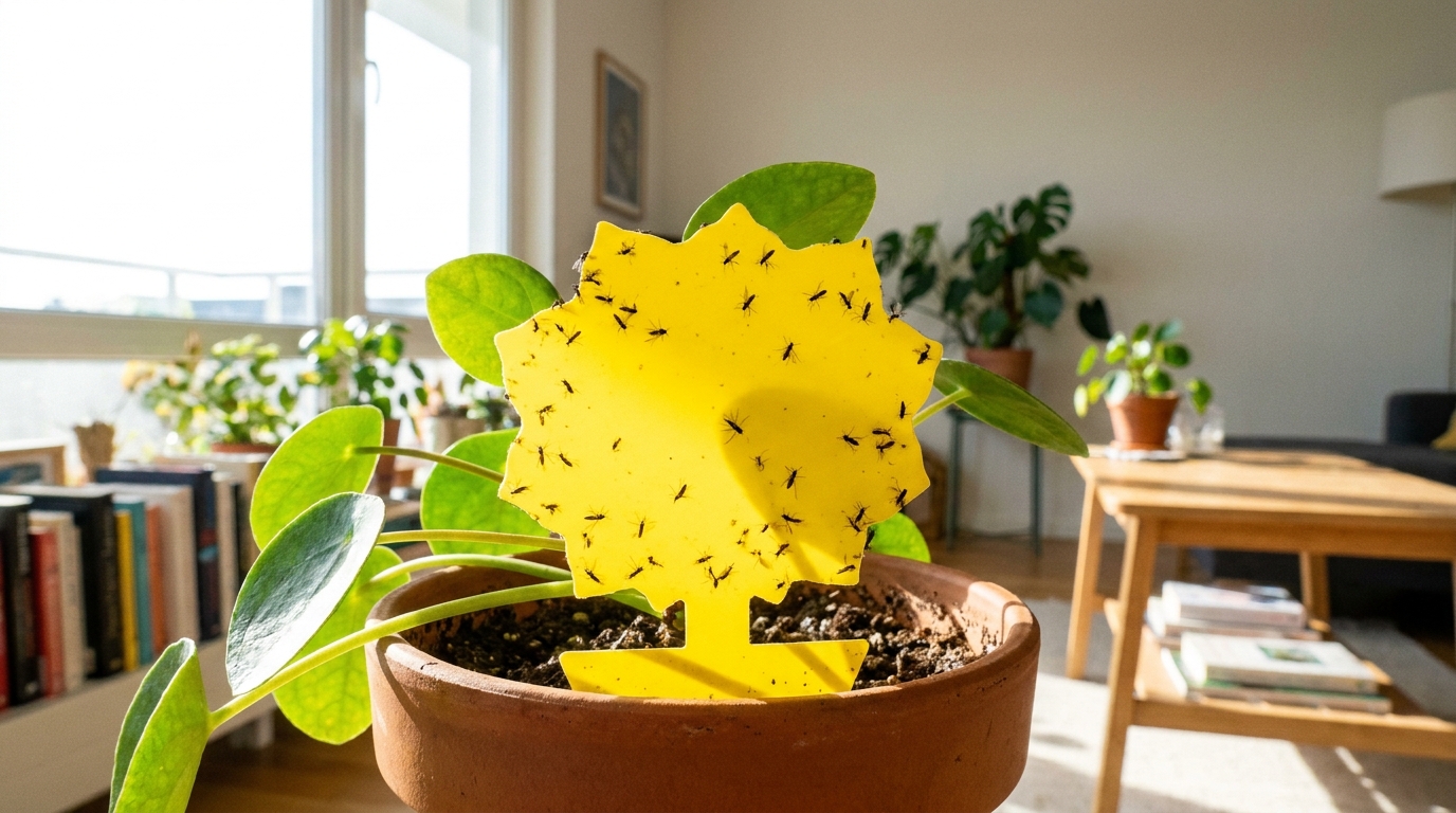 découvrez comment un simple conseil d'horticulteur sur l'arrosage a transformé un sol trop humide en un environnement sain, éliminant ainsi les mouches de votre maison en attendant que les 2 cm supérieurs sèchent entre chaque arrosage.