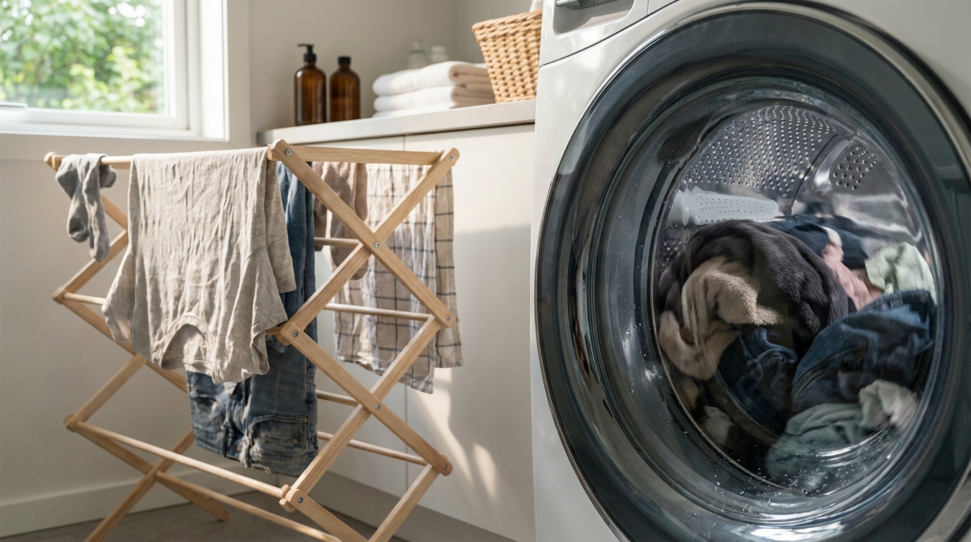 découvrez pourquoi augmenter la vitesse d'essorage peut paradoxalement ralentir le séchage de votre linge et provoquer des plis, ainsi que les astuces pour éviter ces désagréments.