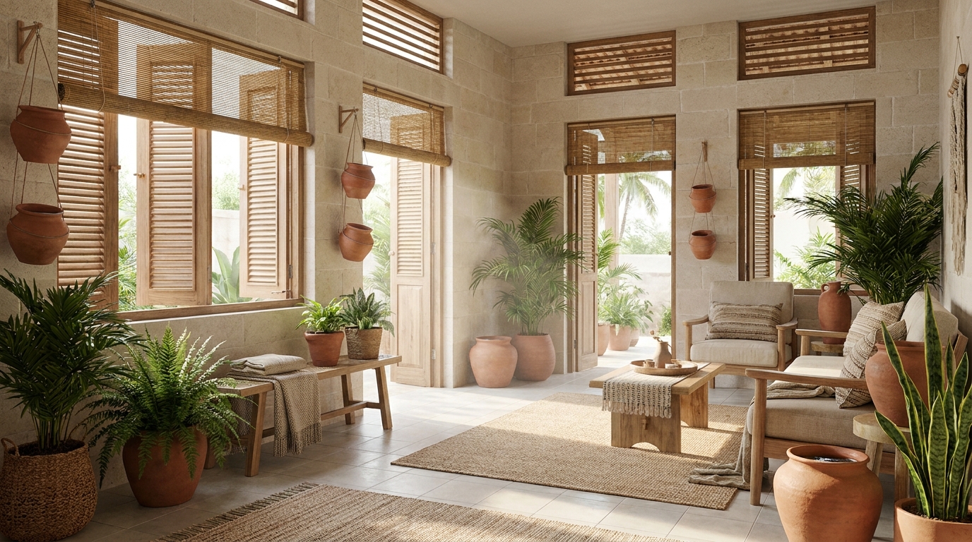découvrez des astuces ingénieuses inspirées des régions chaudes pour rafraîchir votre intérieur sans climatisation 24h/24 et profitez d'un confort naturel toute la journée.