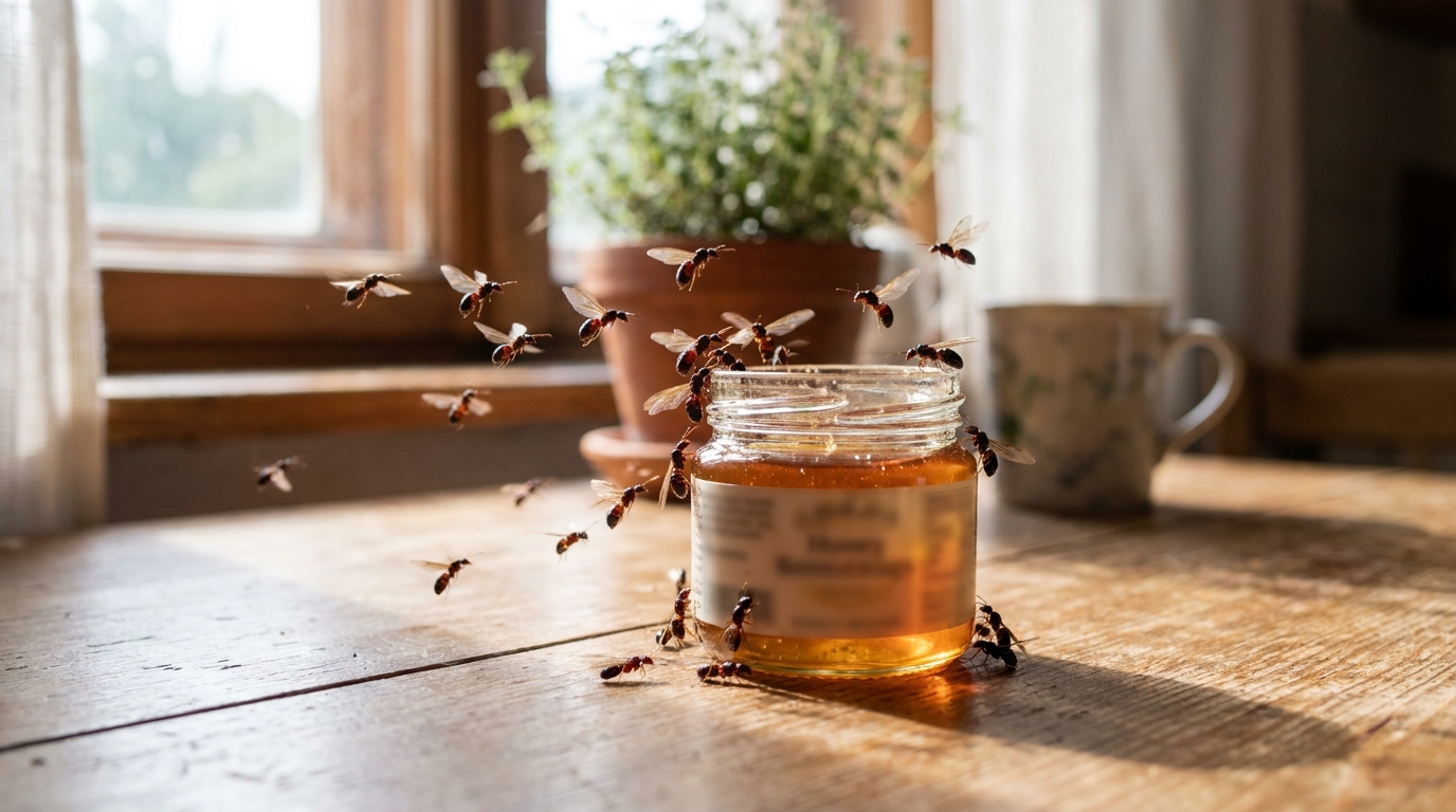 découvrez l'origine étonnante des fourmis volantes qui envahissent ma maison et l'élément surprenant qui les attire par dizaines.