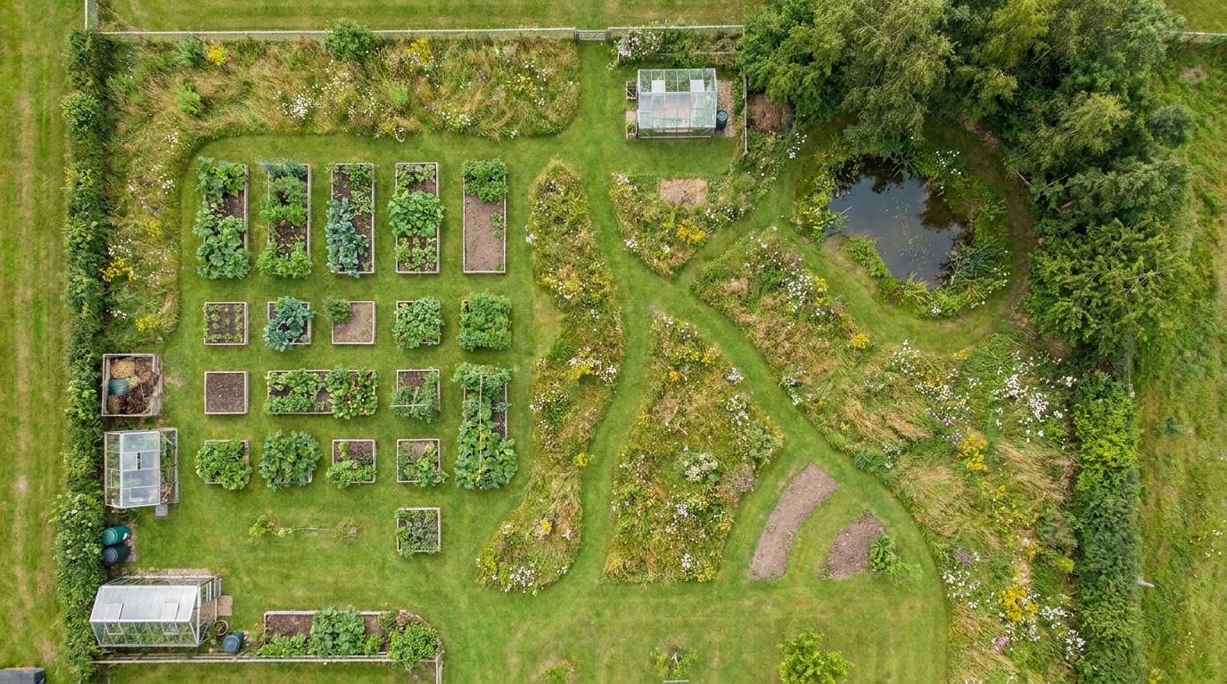 j’ai laissé pousser une bande d’herbe d’un mètre le long de ma haie et découvert, quelques semaines plus tard, un refuge secret pour les limaces qui dévoraient mes salades.