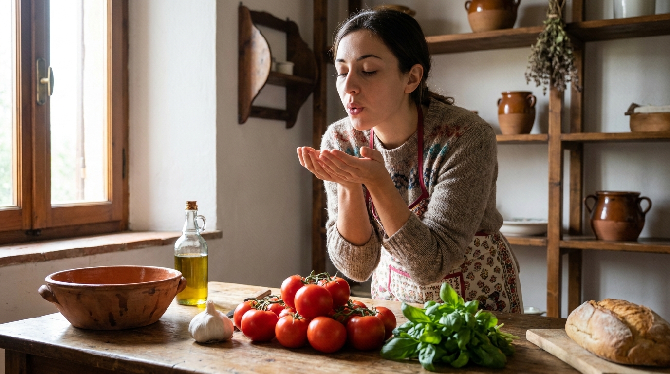 découvrez l'inattendu geste de ma voisine italienne avant de préparer sa bruschetta, une astuce surprenante qui change tout dans cette recette traditionnelle.