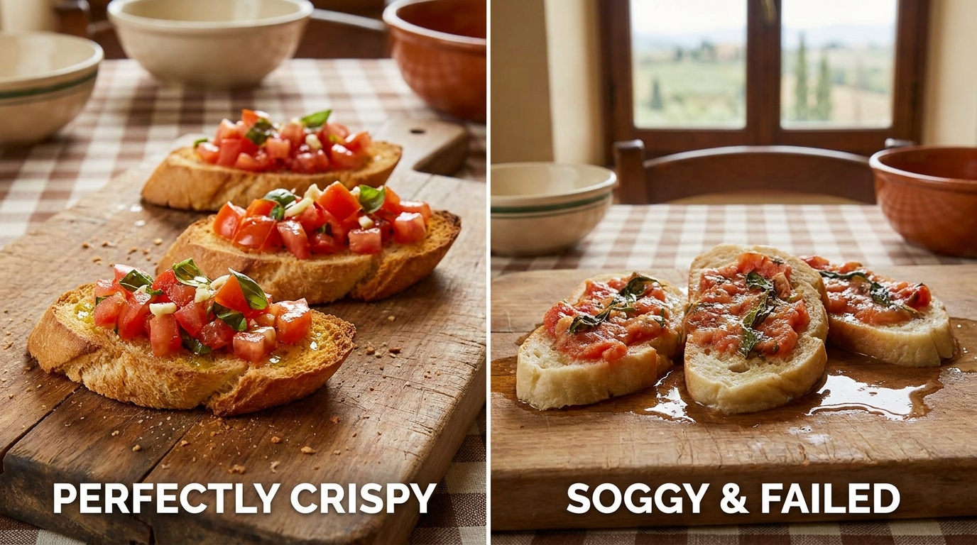 découvrez l'instant surprenant capturé en observant ma voisine italienne préparer sa bruschetta, un geste inattendu avant même de saisir les tomates qui m'a profondément étonné.