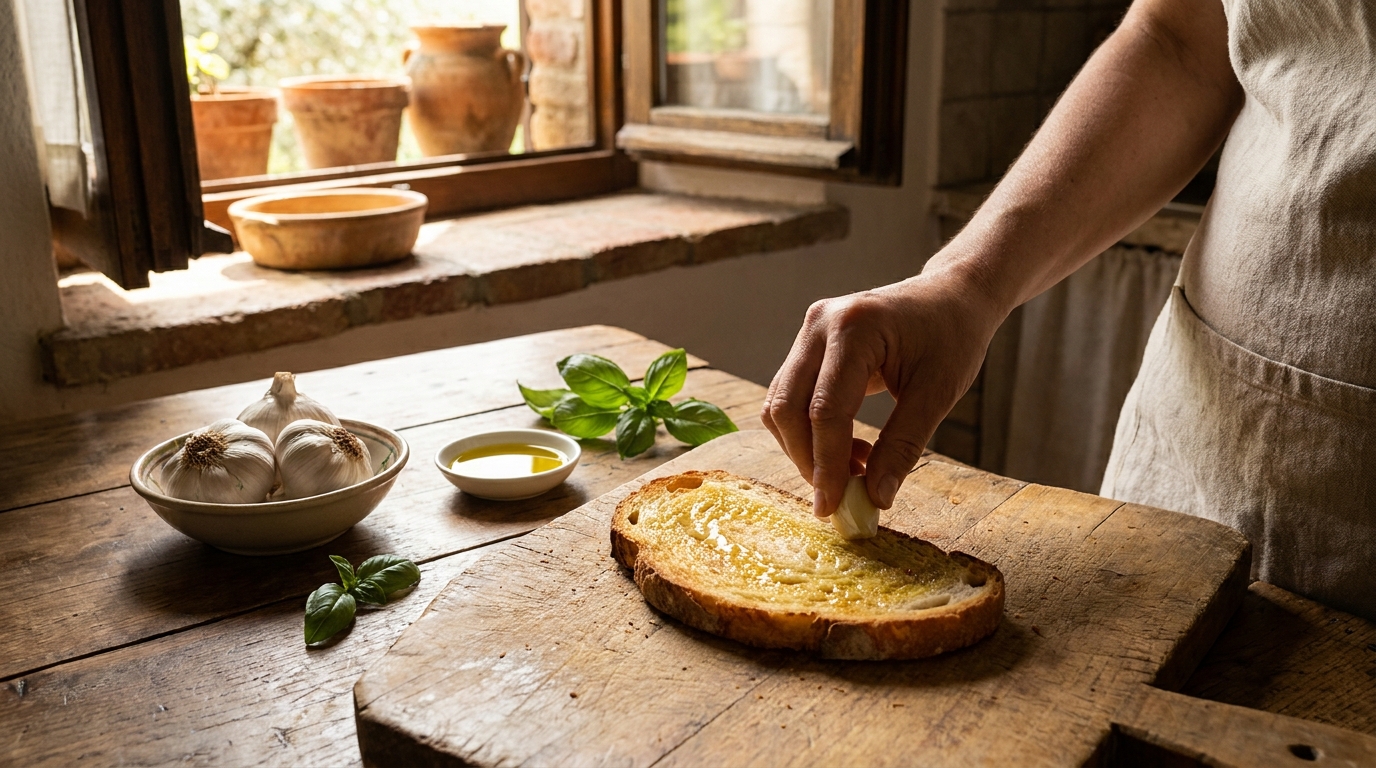 découvrez le geste surprenant que ma voisine italienne fait avant même de toucher aux tomates en préparant sa bruschetta, une astuce qui m'a vraiment étonné.