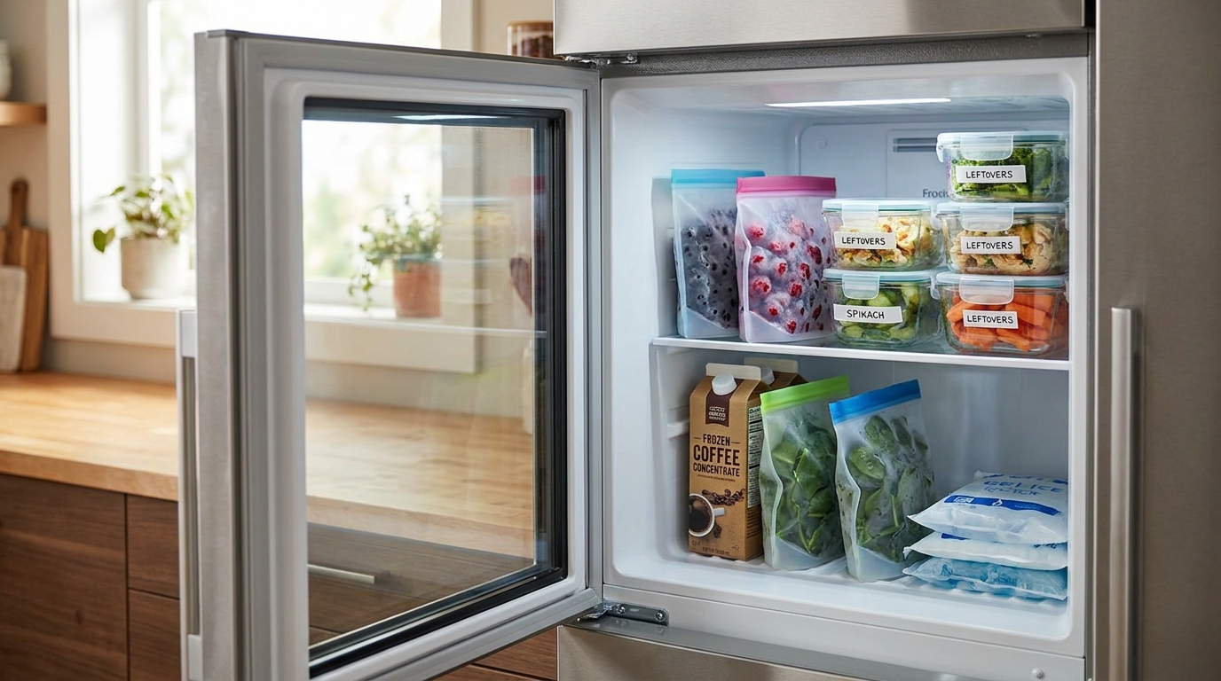 découvrez l'astuce incontournable à mettre dans votre congélateur avant de partir en vacances pour une surprise pratique à votre retour, un indispensable du quotidien à ne pas manquer !