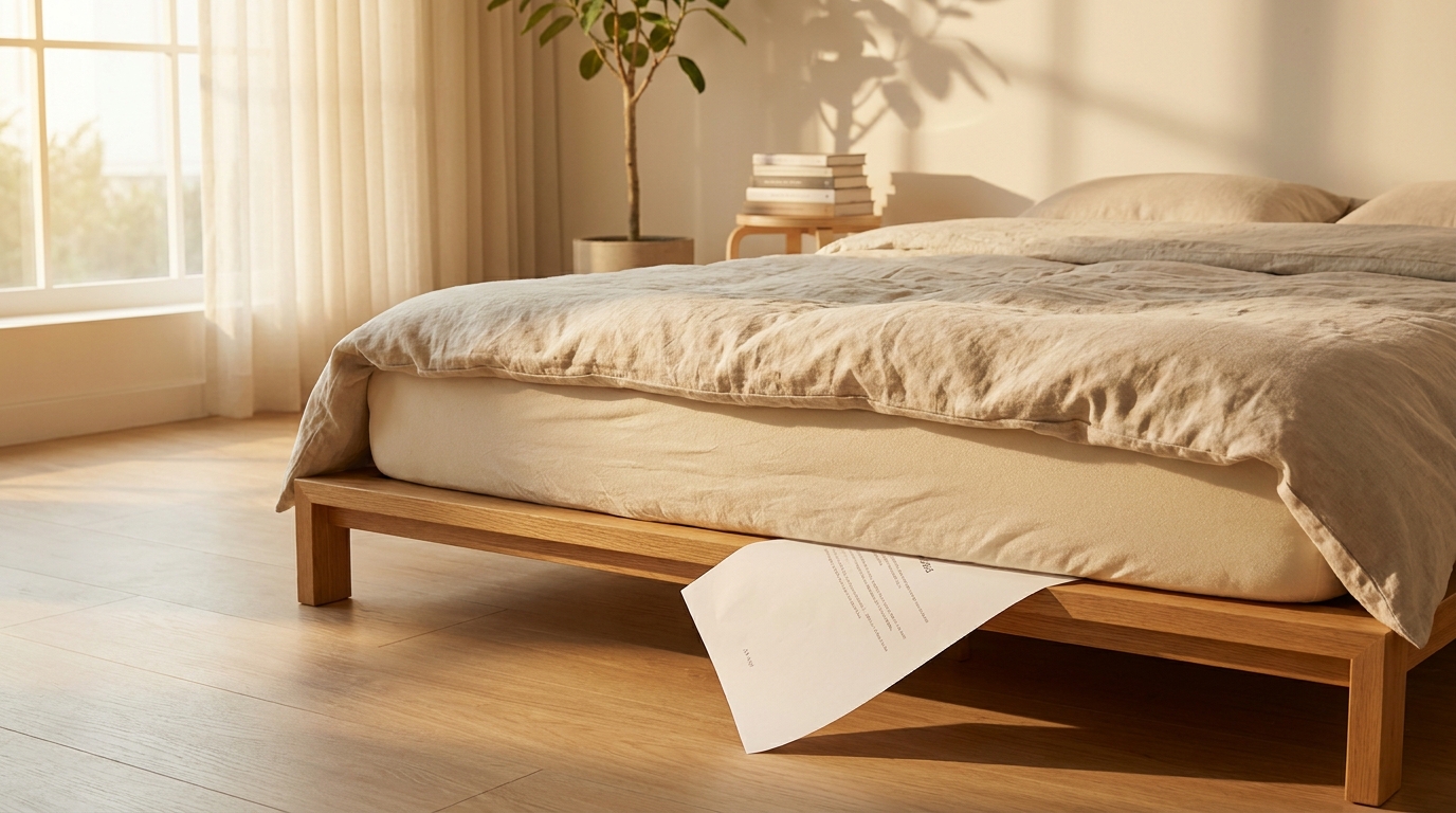 découvrez pourquoi placer une feuille de papier sous votre matelas posé au sol avant de dormir peut révéler ce que la nuit laisse sous la mousse. une astuce simple et surprenante à essayer dès ce soir !