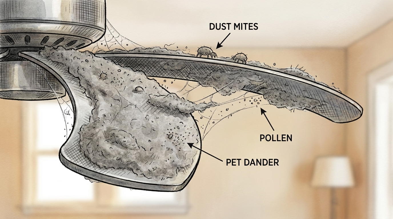 découvrez pourquoi vous éternuez systématiquement près d’un ventilateur et la vérité invisible que ce dernier disperse dans l’air, affectant votre confort et votre santé.