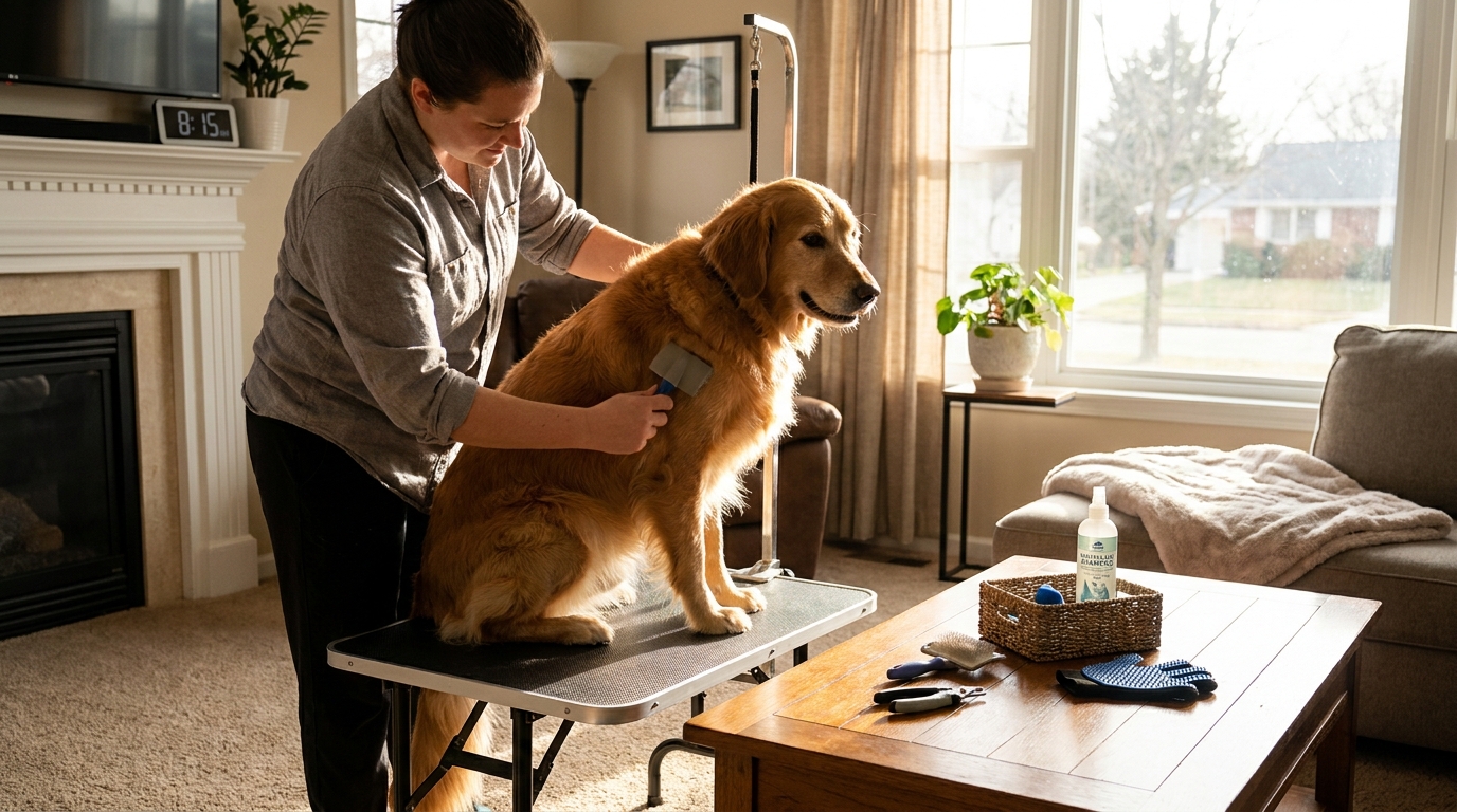découvrez pourquoi certains toiletteurs recommandent de laisser votre chien à la maison et comment une routine express de 15 minutes peut transformer le toilettage de votre compagnon.