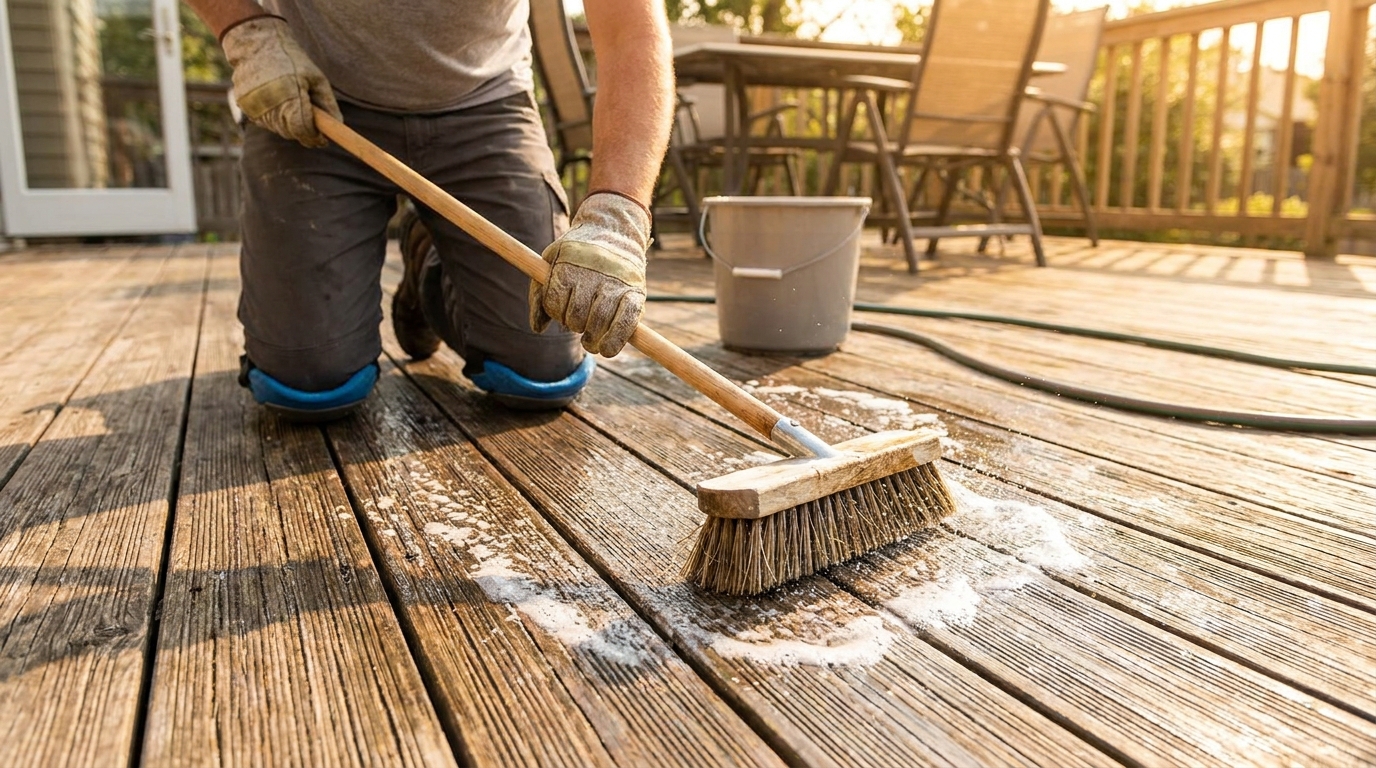 découvrez pourquoi votre terrasse en bois grise devient glissante après deux ans d'utilisation, en explorant le rôle méconnu des rainures qui retiennent l'humidité après chaque pluie et comment y remédier efficacement.