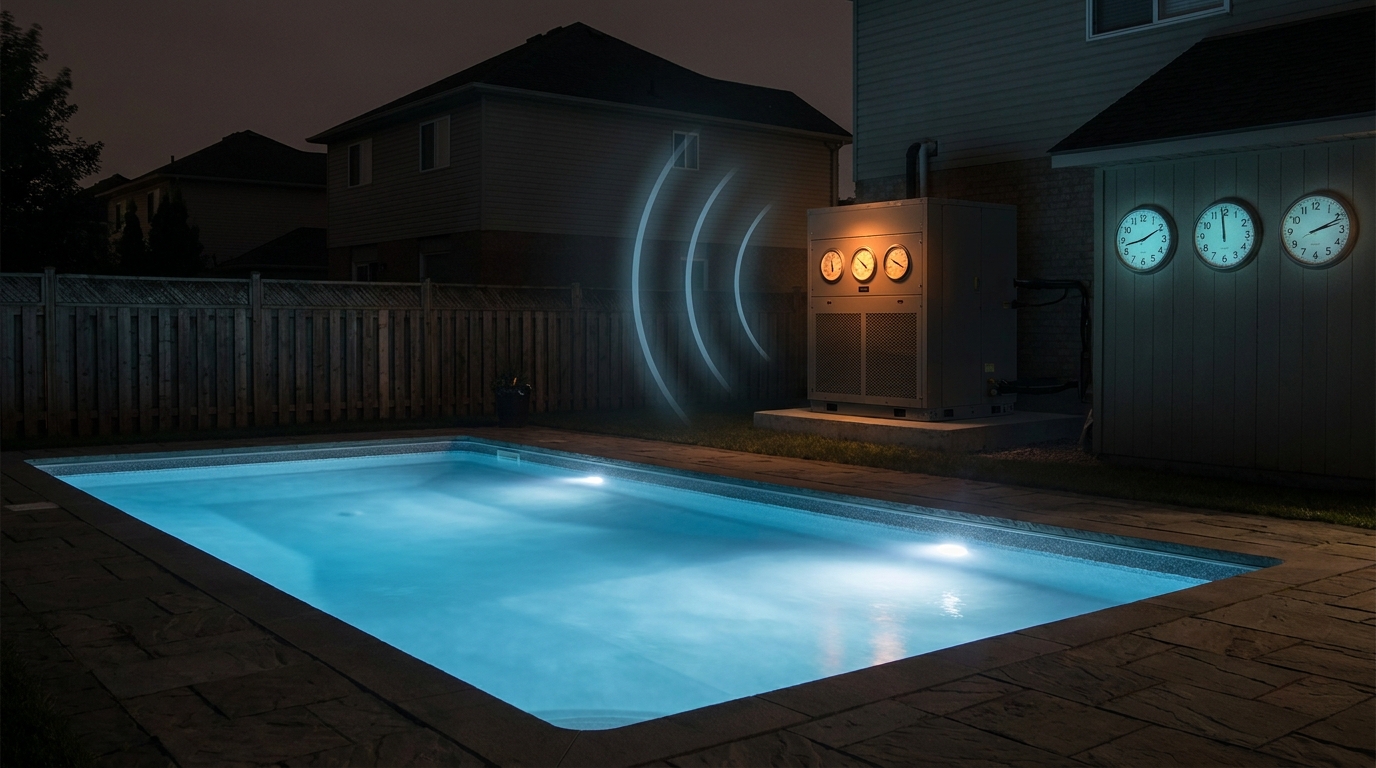 découvrez pourquoi le bruit de la pompe à chaleur de la piscine voisine à 23h n'est pas une question de patience et comment le chiffre 3 joue un rôle clé dans cette situation.