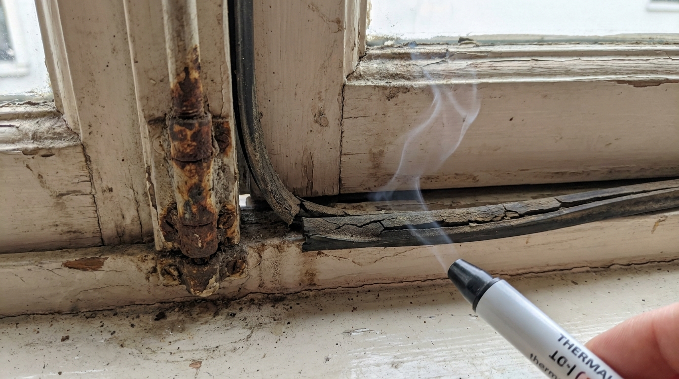 découvrez comment, un soir de juillet, la fumée d'un bâton d'encens a révélé le mystère d'un courant d'air invisible glissant le long des fenêtres.