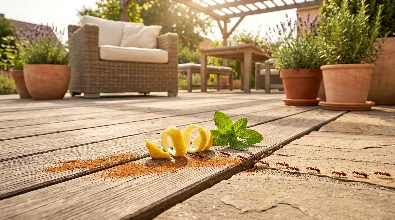 découvrez une méthode naturelle et efficace pour éloigner les fourmis de votre terrasse sans utiliser de produits chimiques. dites adieu aux nuisibles en toute sécurité pour votre famille et l'environnement.