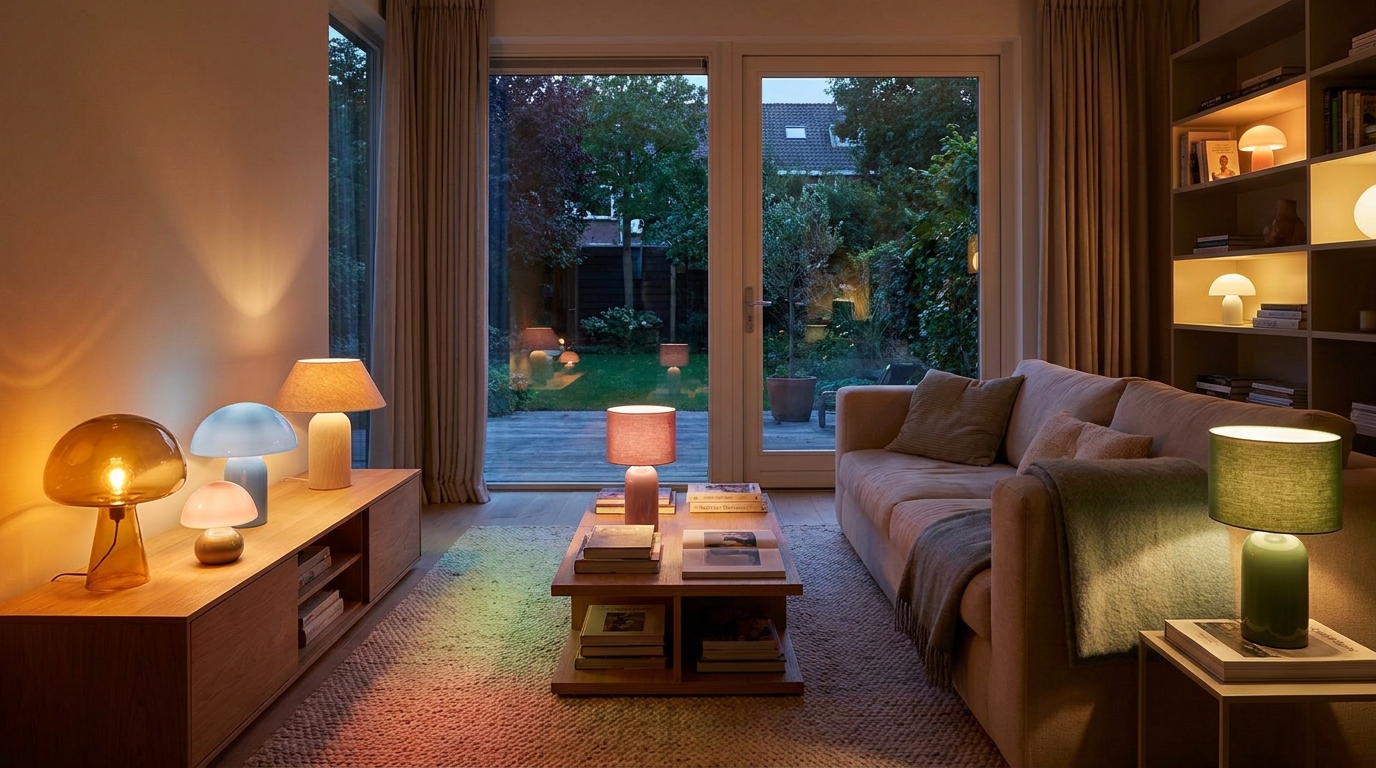 découvrez la petite veilleuse tactile qui change l'éclairage d'ambiance : compacte, pratique et élégante, pour dire adieu aux grandes lampes de salon.