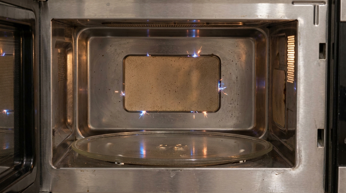 découvrez comment ce petit rectangle beige au fond du micro-ondes, souvent perçu comme une simple protection, peut en réalité provoquer des étincelles surprenantes et comprendre son rôle essentiel.