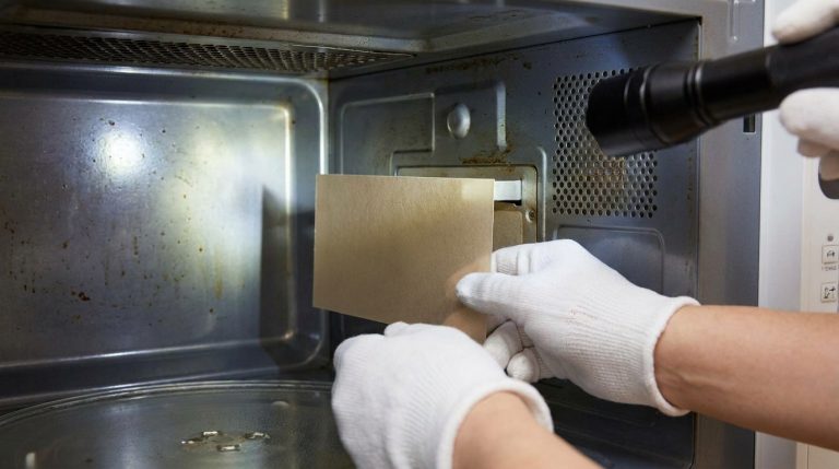 découvrez le rôle méconnu du petit rectangle beige au fond de votre micro-ondes, une simple protection qui peut devenir une source d’étincelles inattendues.