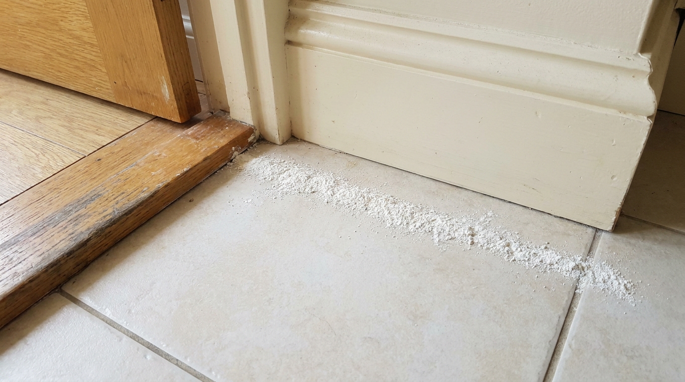 découvrez comment cette poudre simple utilisée le long de votre porte peut débarrasser efficacement votre cuisine des fourmis pour une maison plus propre et agréable.