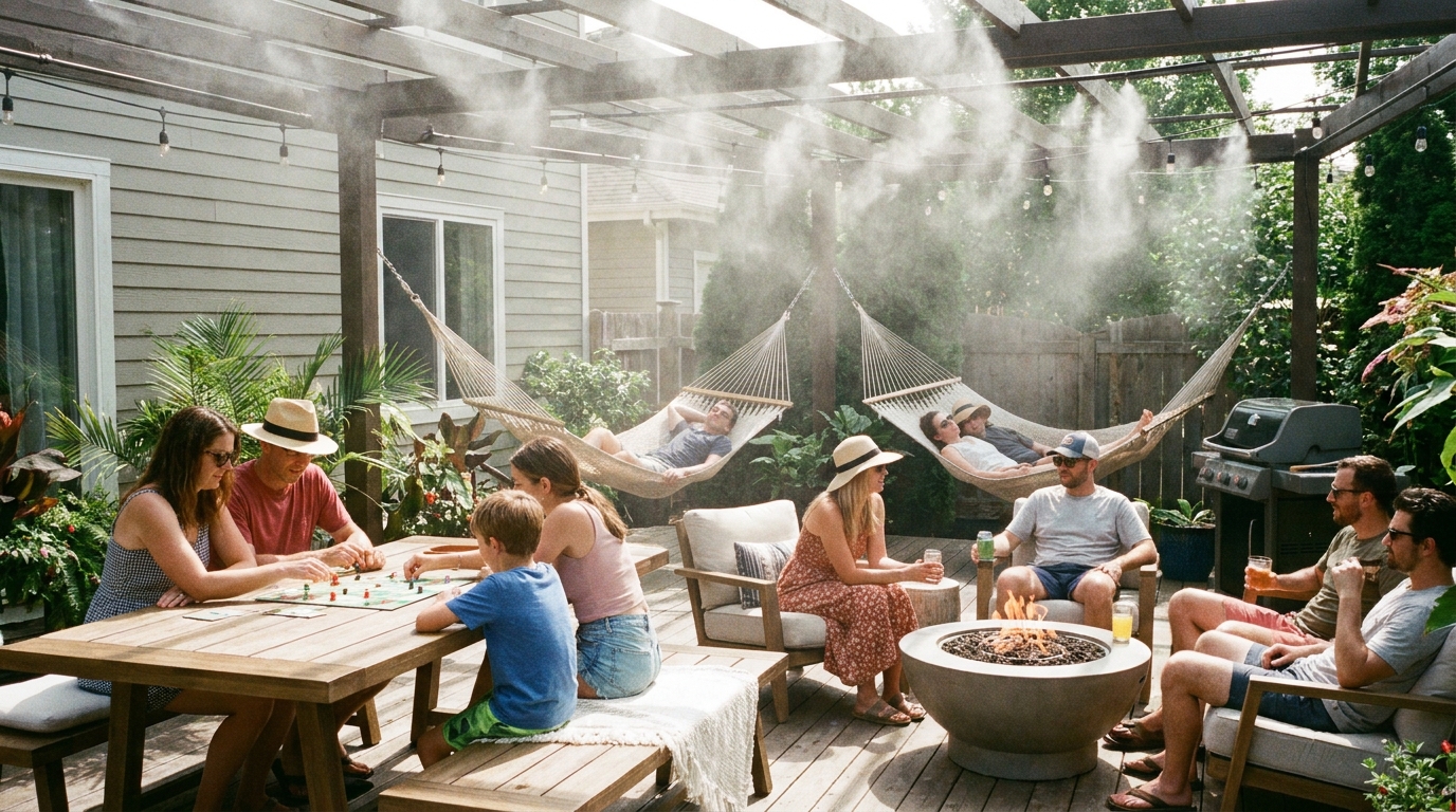 découvrez notre kit brumisateur à 45 €, la solution idéale pour rafraîchir votre jardin et profiter de l'été sans souffrir de la chaleur. transformez votre extérieur en un véritable oasis de fraîcheur.