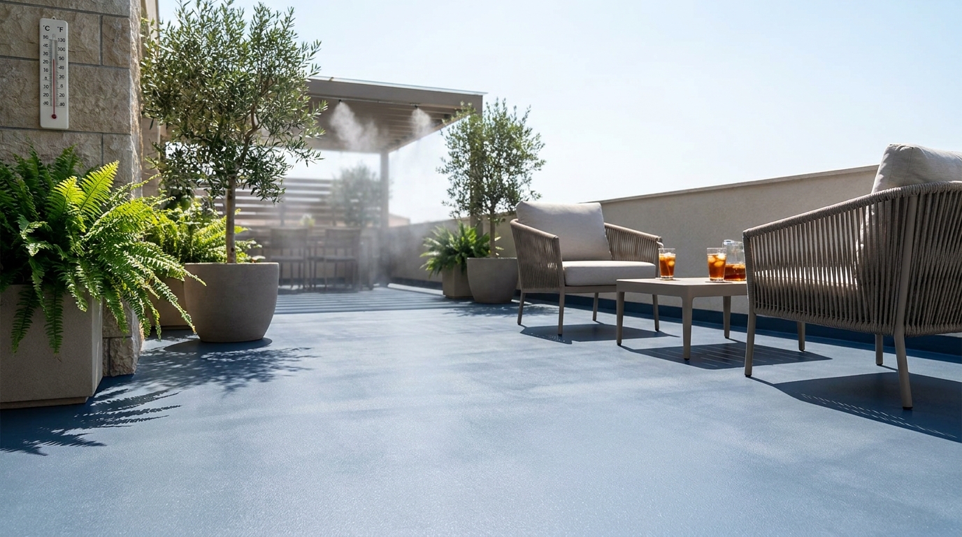 découvrez ce revêtement innovant qui garde vos terrasses fraîches même sous des températures supérieures à 35 °c. profitez d'un espace extérieur agréable sans la chaleur étouffante.