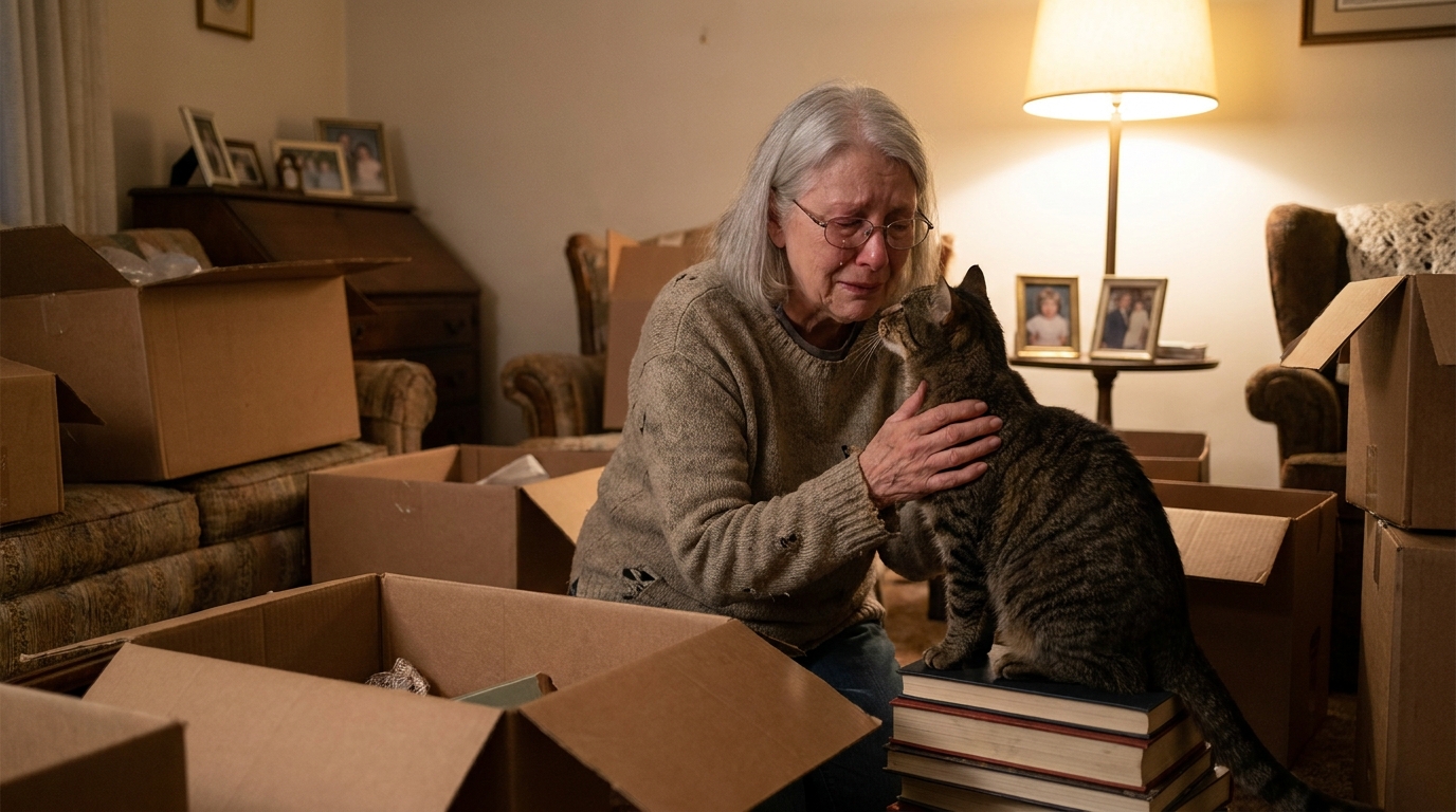 découvrez le récit poignant d'un départ en ehpad marqué par un douloureux adieu à un chat bien-aimé, un secret précieusement gardé avant un grand changement de vie.