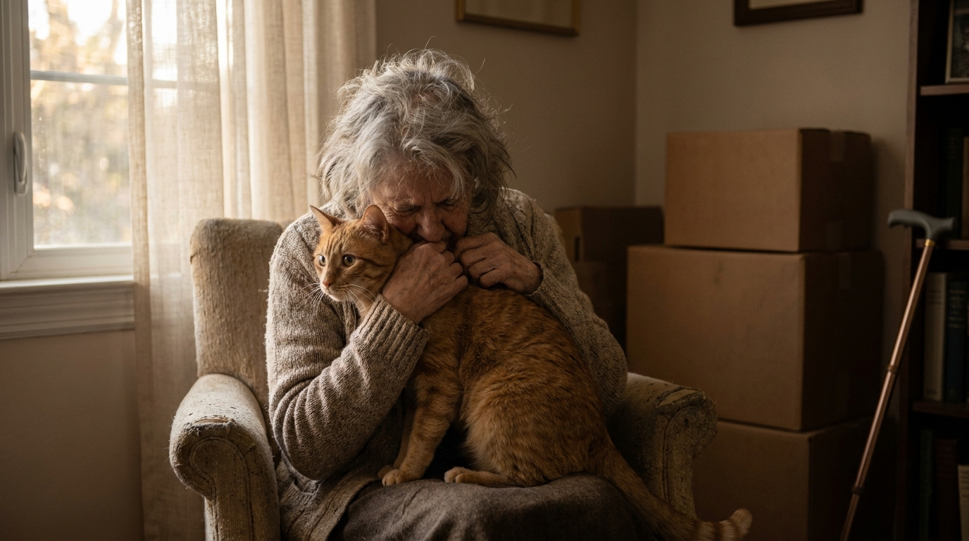 découvrez le récit émouvant de l'entrée en ehpad et le secret du dernier adieu à un chat, un moment intense chargé d'émotions avant un nouveau départ.