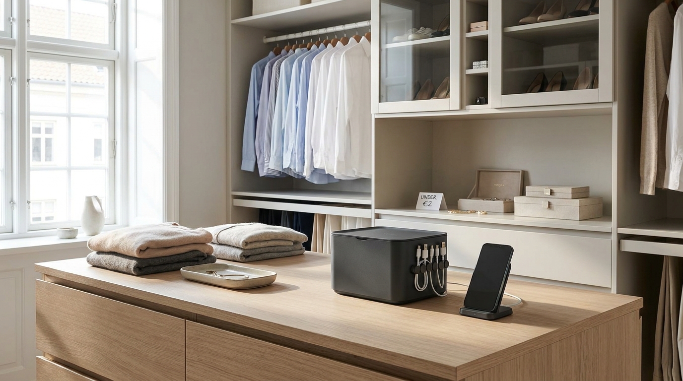 découvrez ce boîtier magnétique à moins de 2 € chez action qui libère votre dressing des câbles encombrants, pour plus de rangement et de simplicité au quotidien.