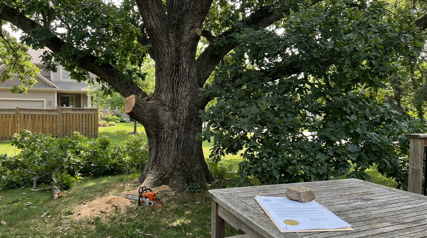 découvrez pourquoi abattre un arbre dans votre jardin sans autorisation peut entraîner une lourde amende, et comprenez les règles et sanctions liées à la protection des arbres.