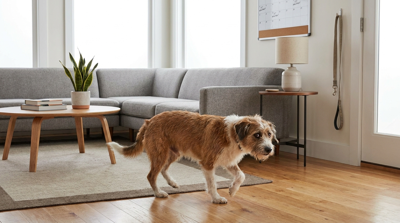 découvrez les raisons surprenantes pour lesquelles un chien tourne en rond dans le salon sans chercher d'attention, au-delà des simples questions de comportement mal élevé.