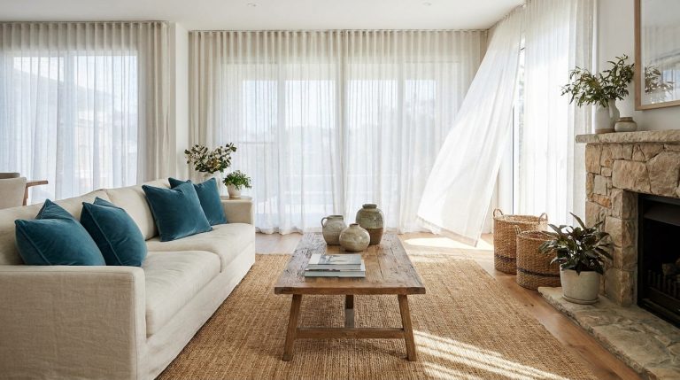 découvrez les tendances déco de l'été 2024 : laissez tomber le vert sauge pour des couleurs plus intenses qui créent un salon à la fois apaisant et sophistiqué.
