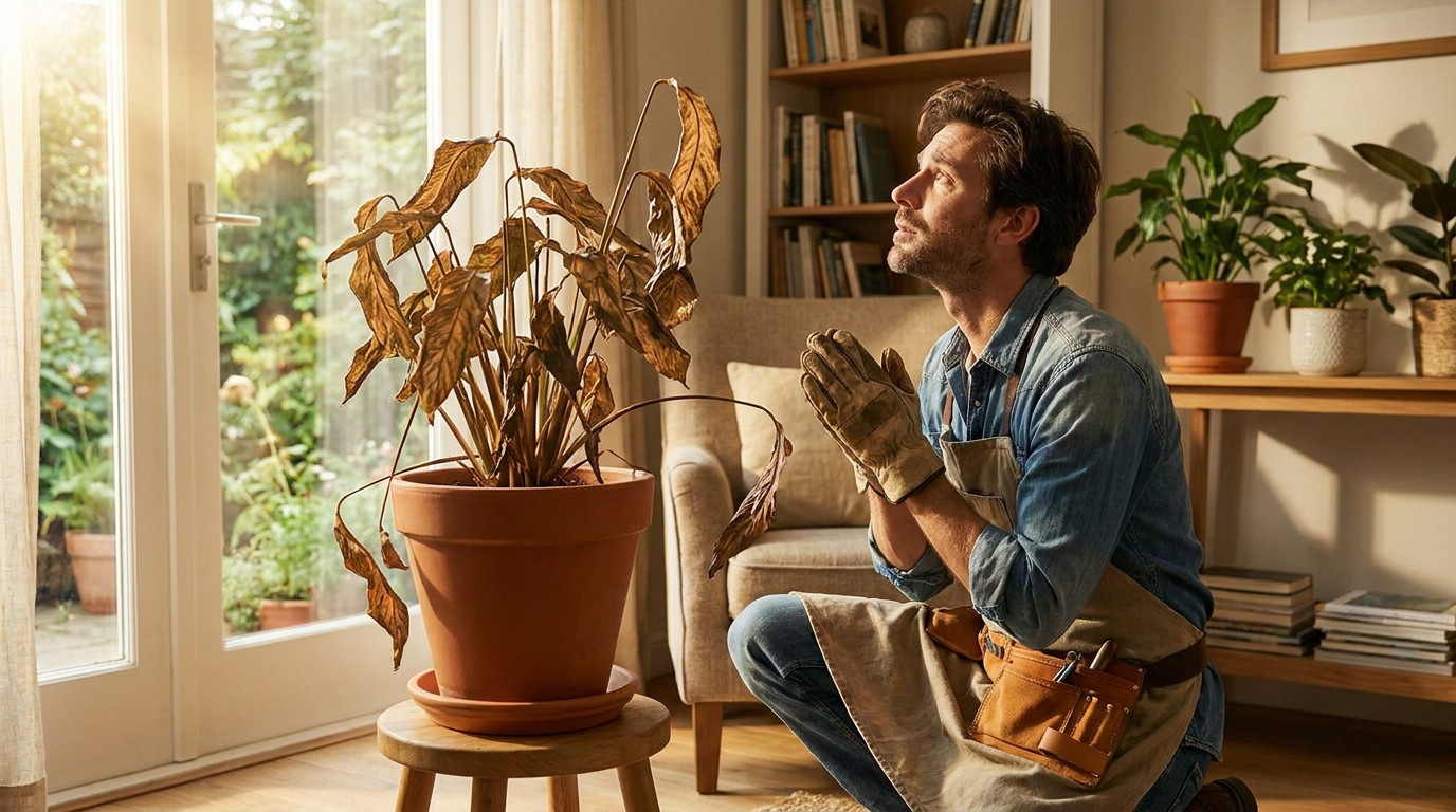 découvrez comment un expert en jardinerie m'a conseillé de redonner vie à ma plante verte desséchée après mes vacances, et offrez-lui une seconde chance de s'épanouir.