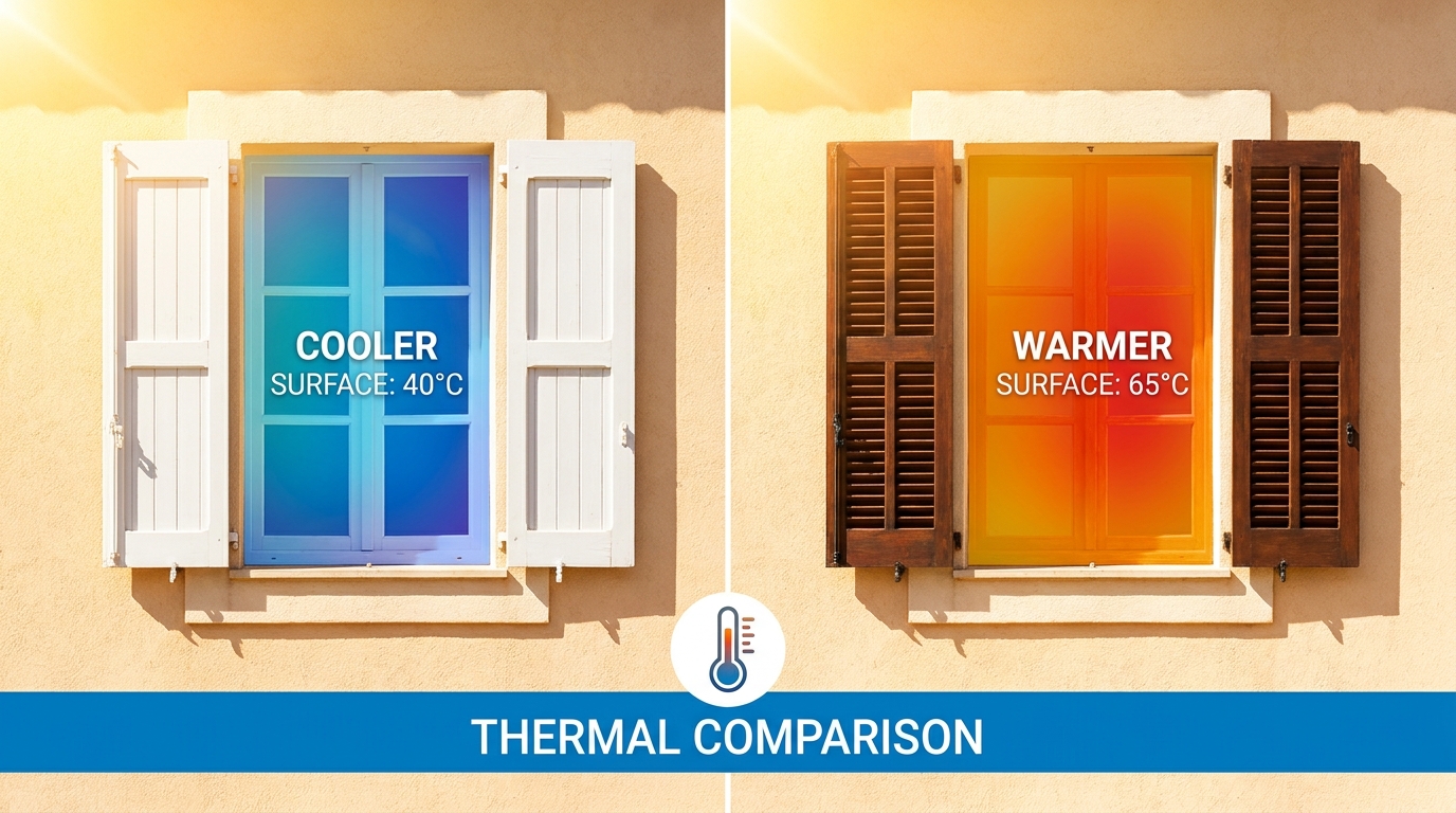 découvrez comment la couleur de vos volets influence la température de votre chambre pendant les nuits d'été et apprenez à choisir la teinte idéale pour un espace plus frais et agréable.