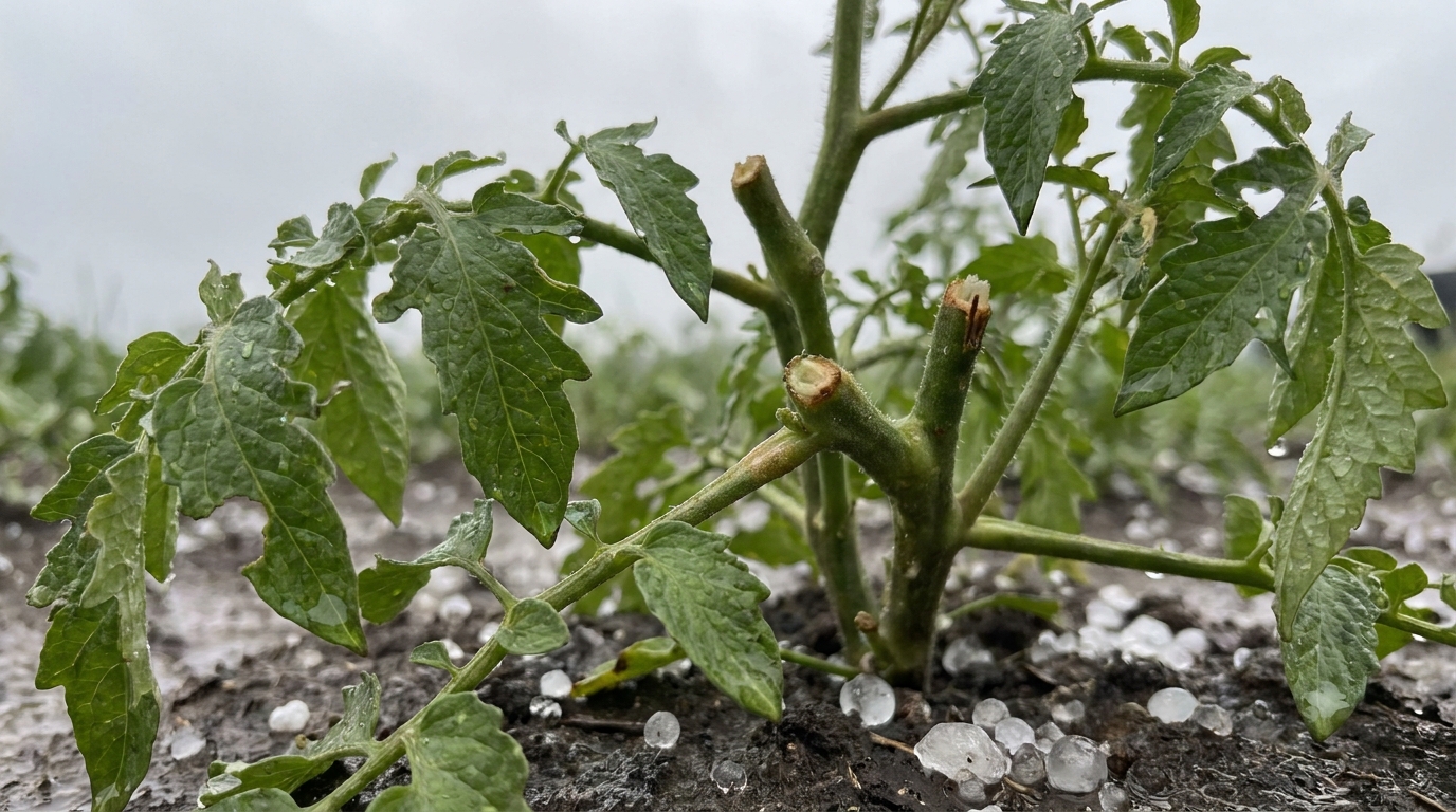découvrez pourquoi tailler les feuilles déchirées des plants de tomates juste après une averse de grêle peut compromettre votre récolte et apprenez les meilleures pratiques pour protéger vos plants.