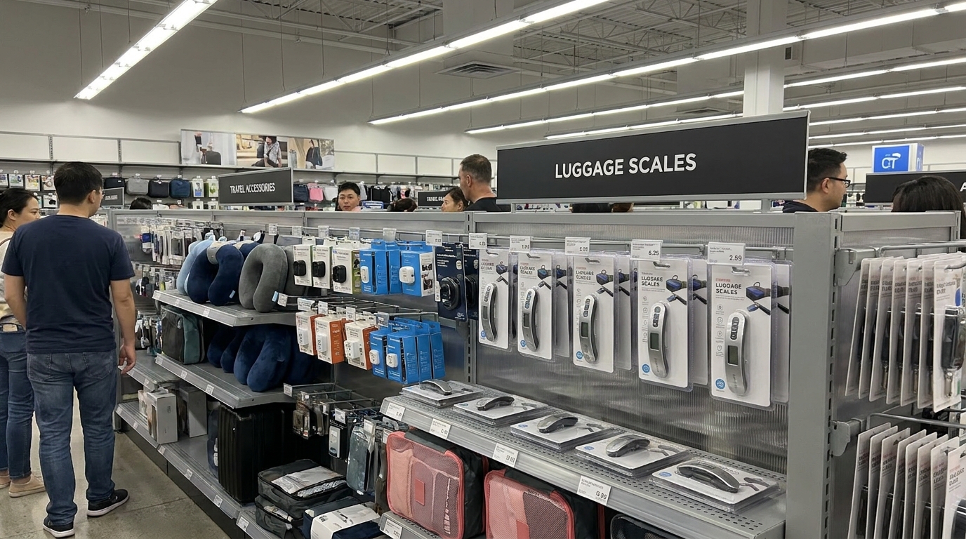 découvrez ce gadget action à 2,88 € qui élimine le stress de la valise en mesurant rapidement et précisément son poids en quelques secondes.