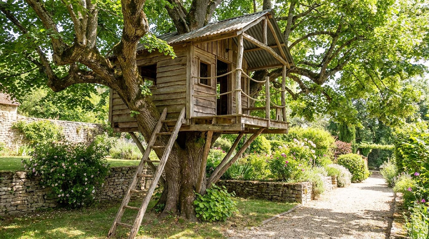 découvrez l'histoire captivante d'une cabane perchée construite en un week-end pour des enfants, et comment la lettre officielle de la mairie, reçue trois mois plus tard, révèle des secrets inattendus derrière cette construction.